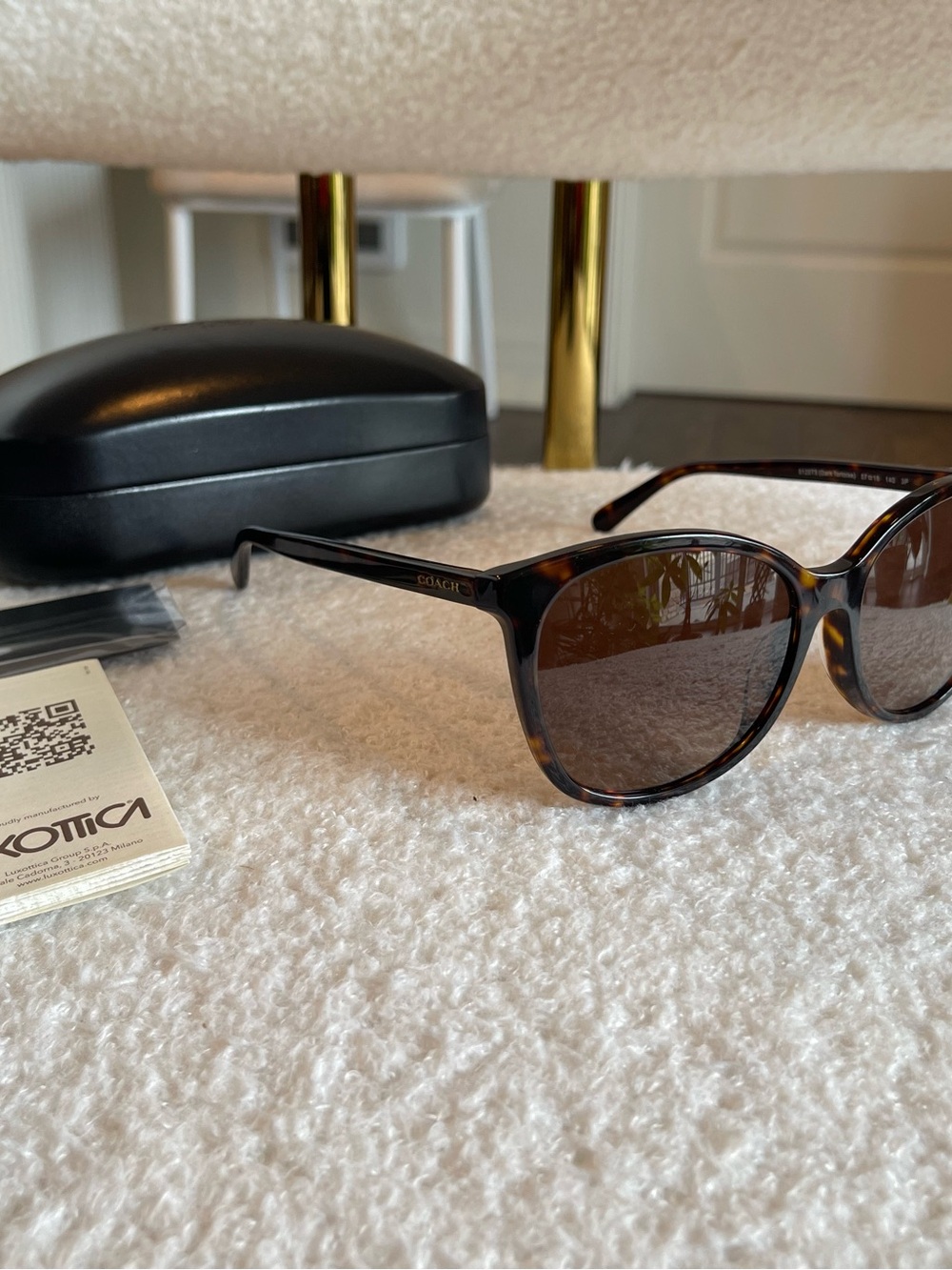 Coach Tortoiseshell Sunglasses with Brown Lenses